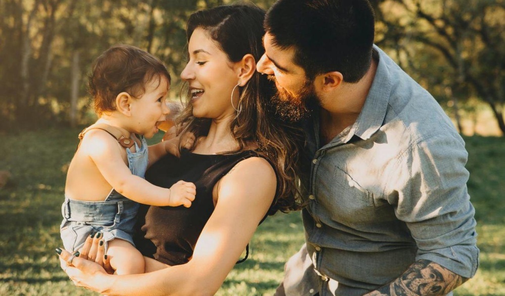Parents with baby